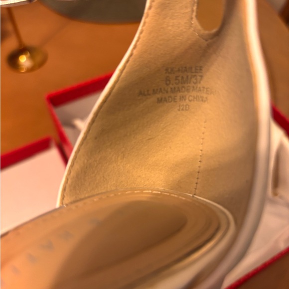 Kelly & Katie White Heeled Sandals - Picture 7 of 8